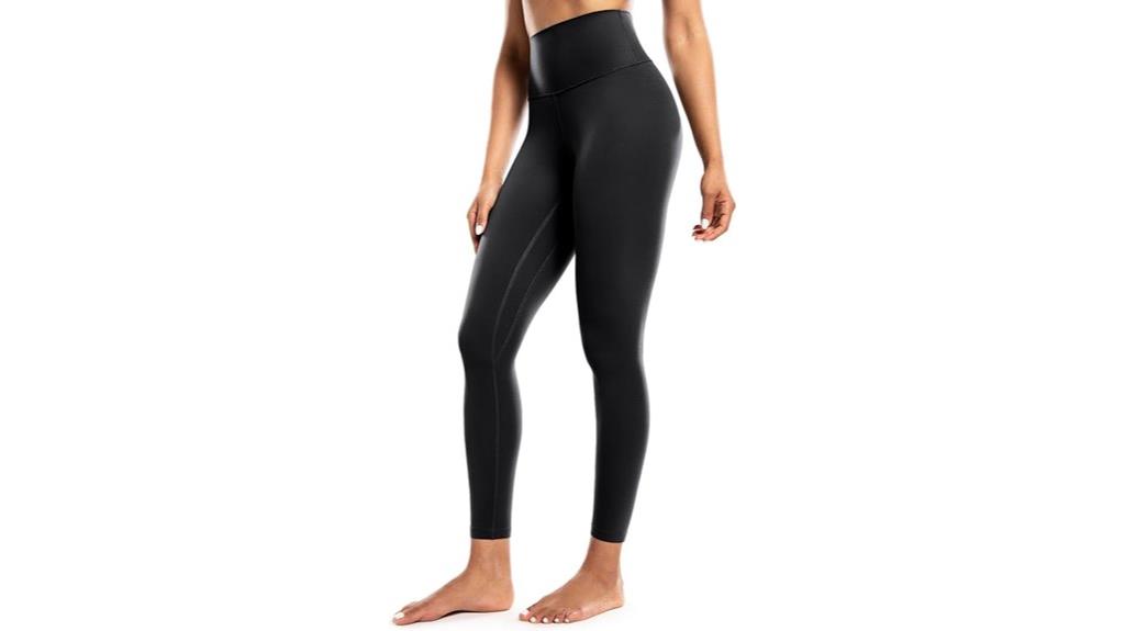 cream luxe yoga leggings