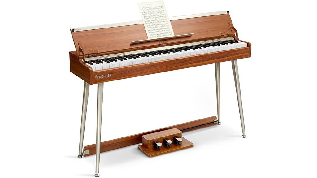 digital piano with weighted keys