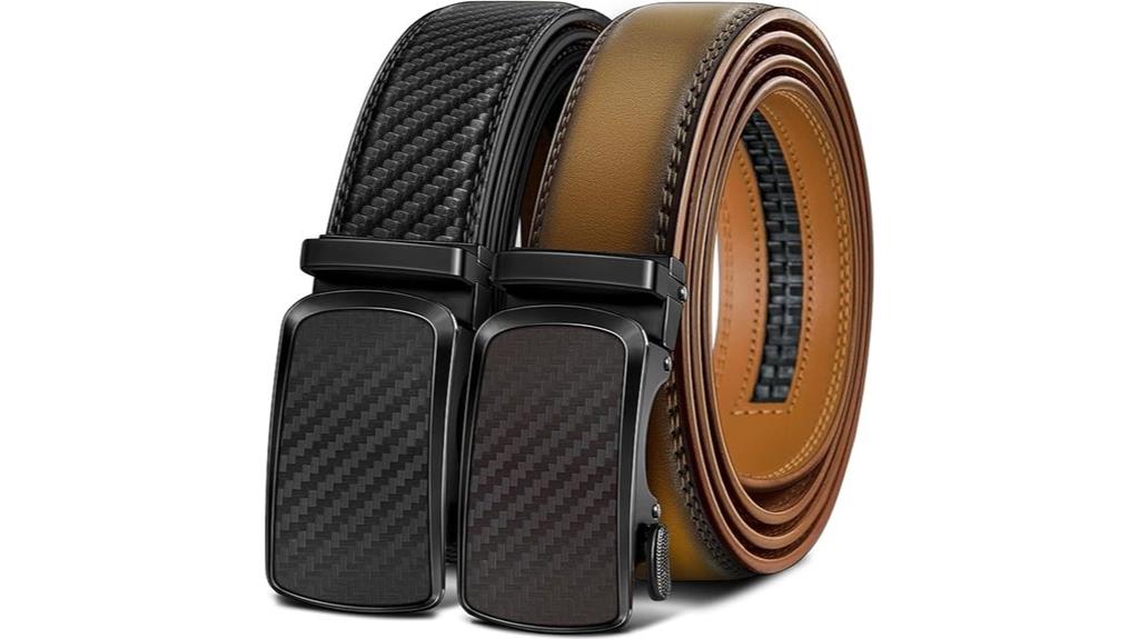 dual leather belt pack