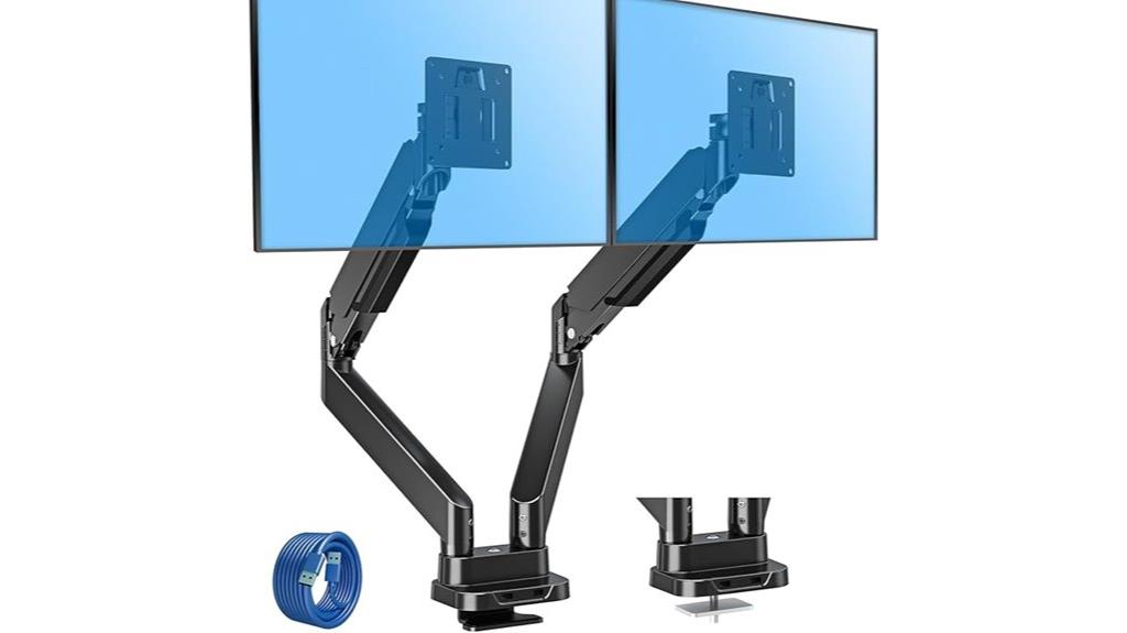 dual monitor mount for 39 inch screens