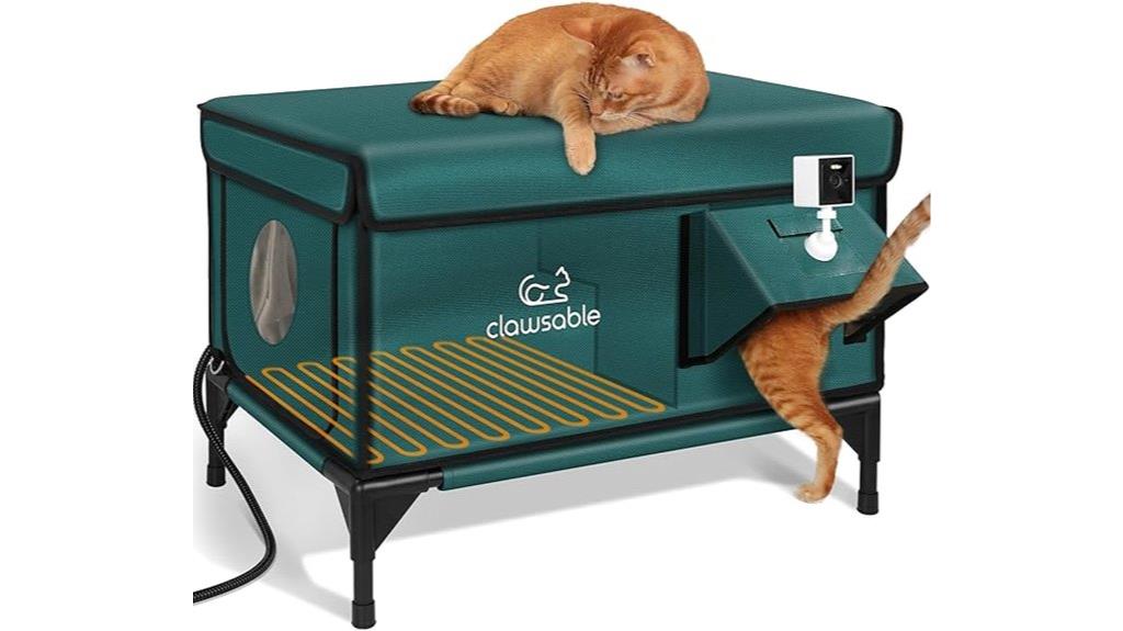 durable heated cat house