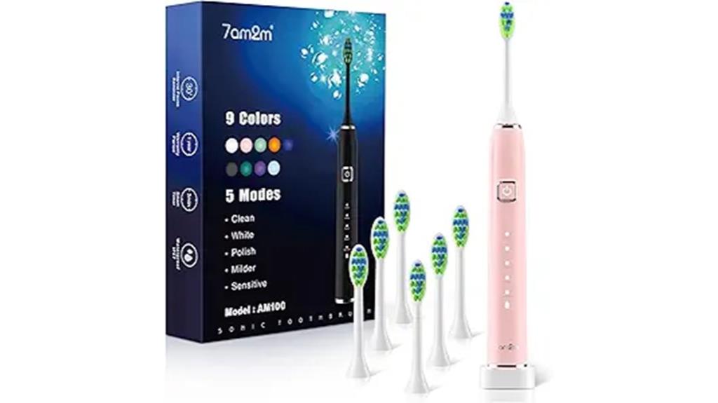 electric toothbrush with six heads