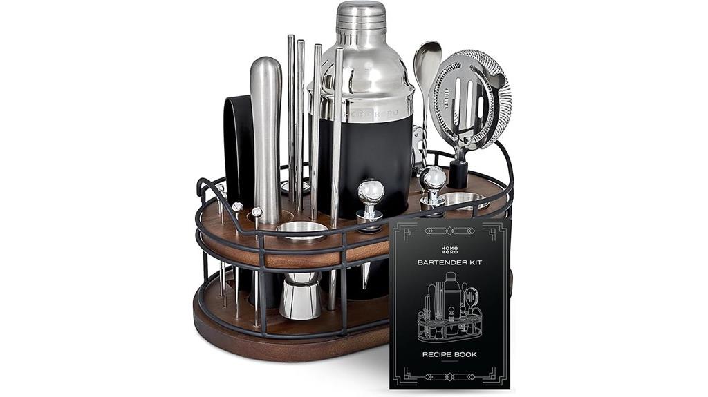 elegant home bartender set