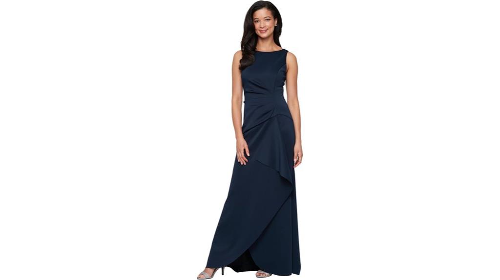 elegant sleeveless evening dress