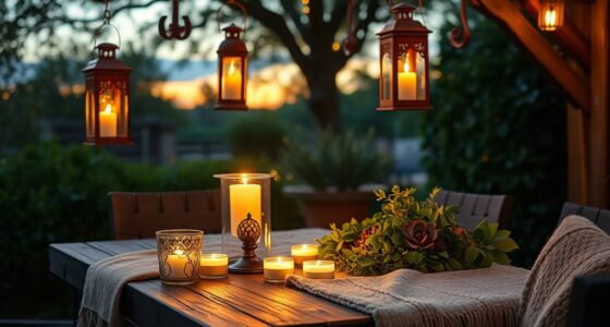 evening ambiance with candles