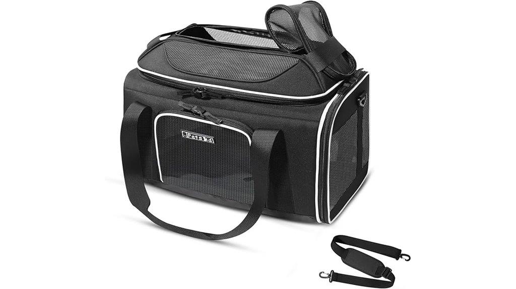 expandable soft sided pet carrier