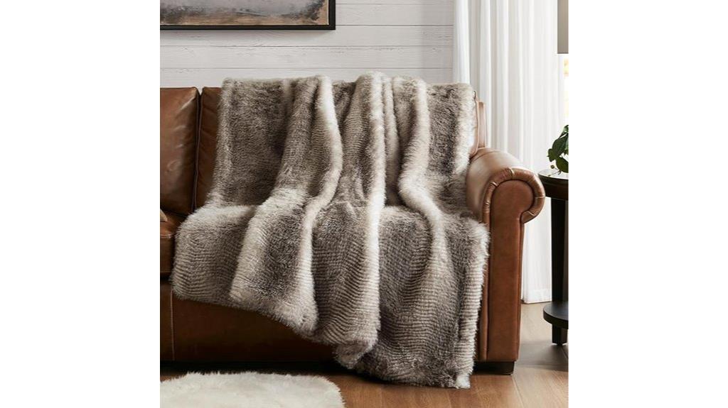 faux fur blanket 50x60