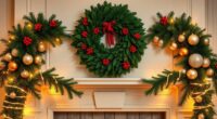 festive mantel decor sets