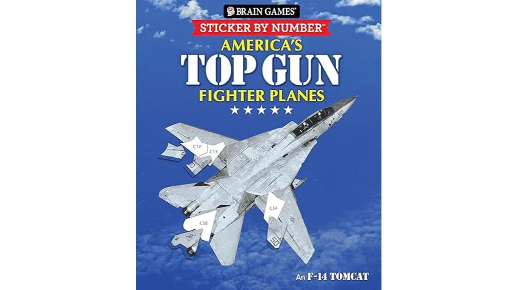 fighter plane sticker puzzle