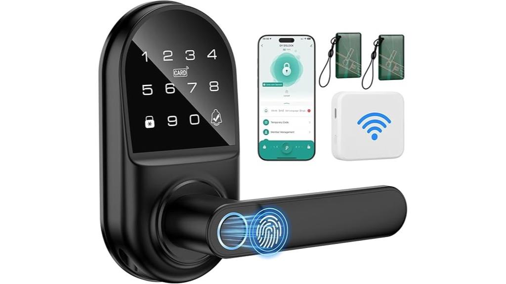 fingerprint digital handle lock
