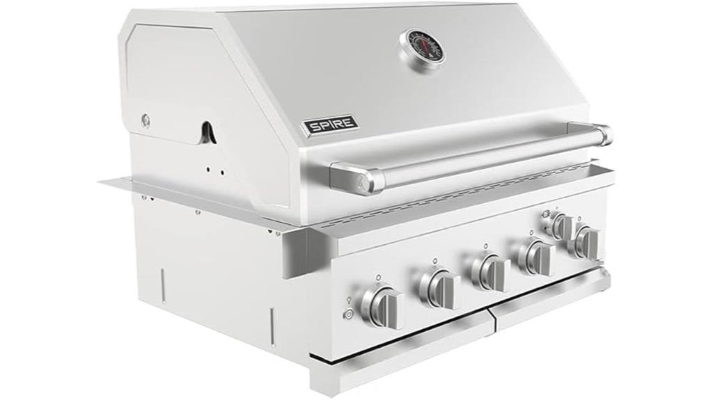 five burner gas grill