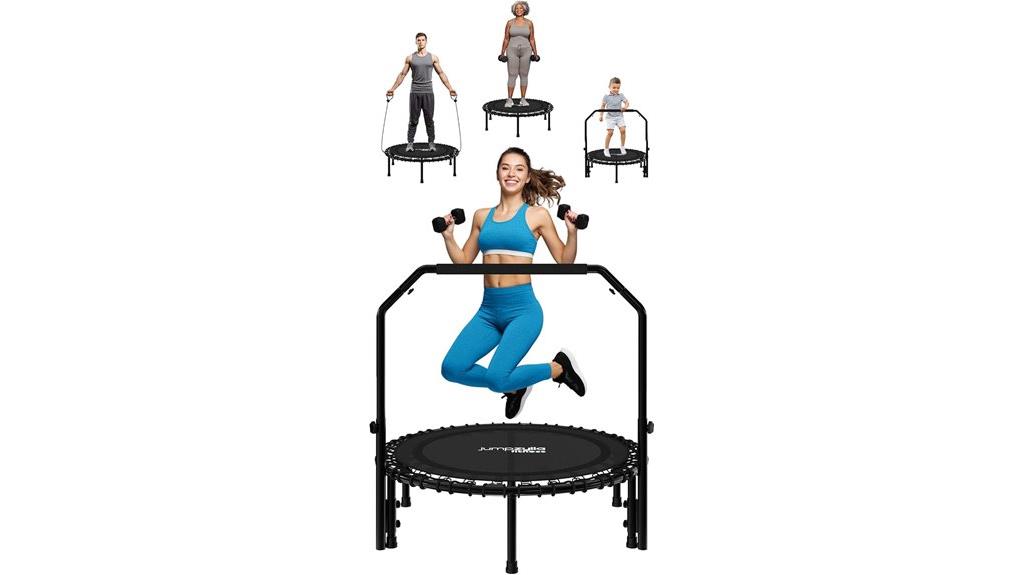 foldable adult fitness trampoline