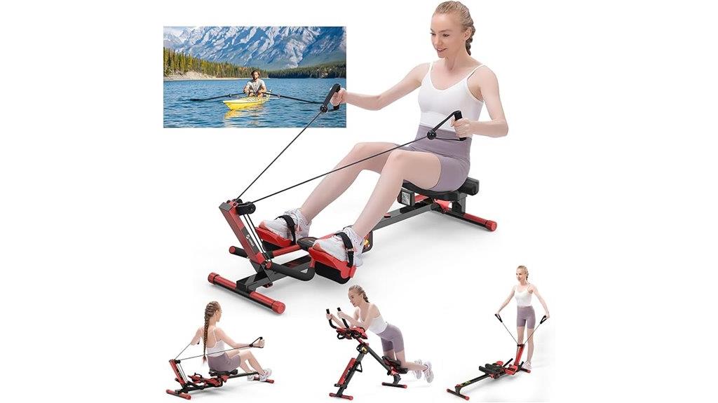 foldable multifuntional rowing machine