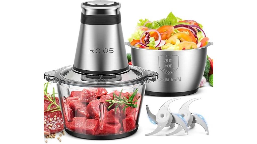 food processor with bowls