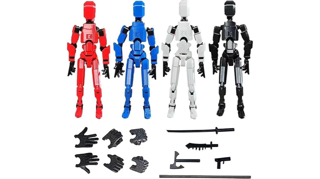 four piece titan13 figure set