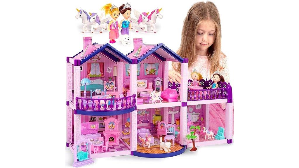 girls dollhouse with accessories