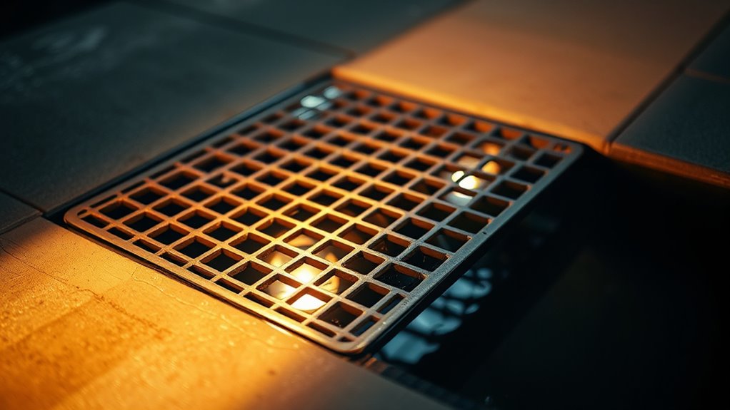 glare free catch basin lighting
