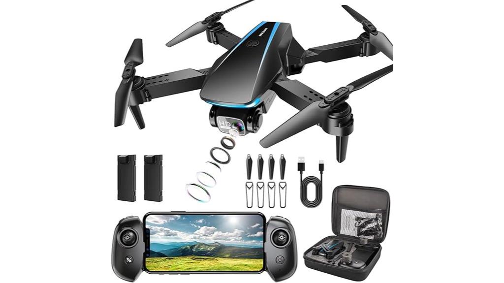hd foldable drone bundle