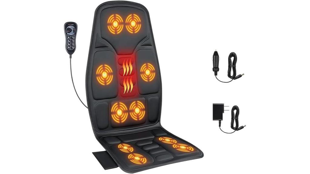 heated vibration massage pad