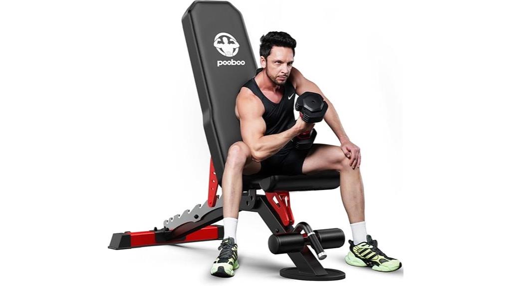 heavy duty adjustable workout bench