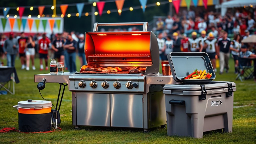 high power portable durable grill