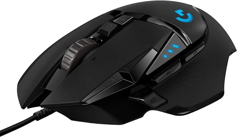 high precision wired gaming mouse