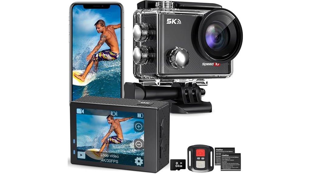 high resolution waterproof action camera