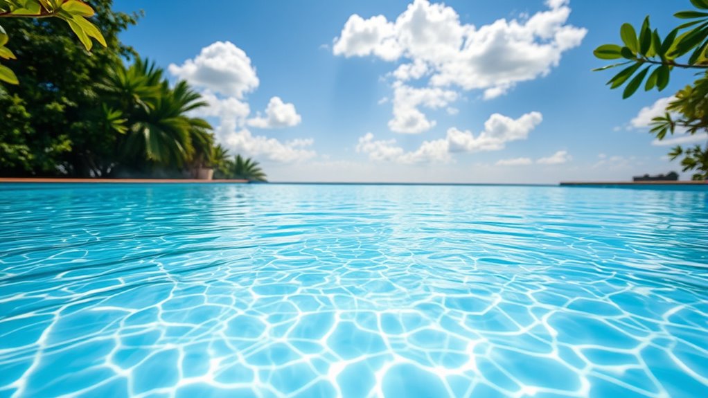 ideal pool temperature range