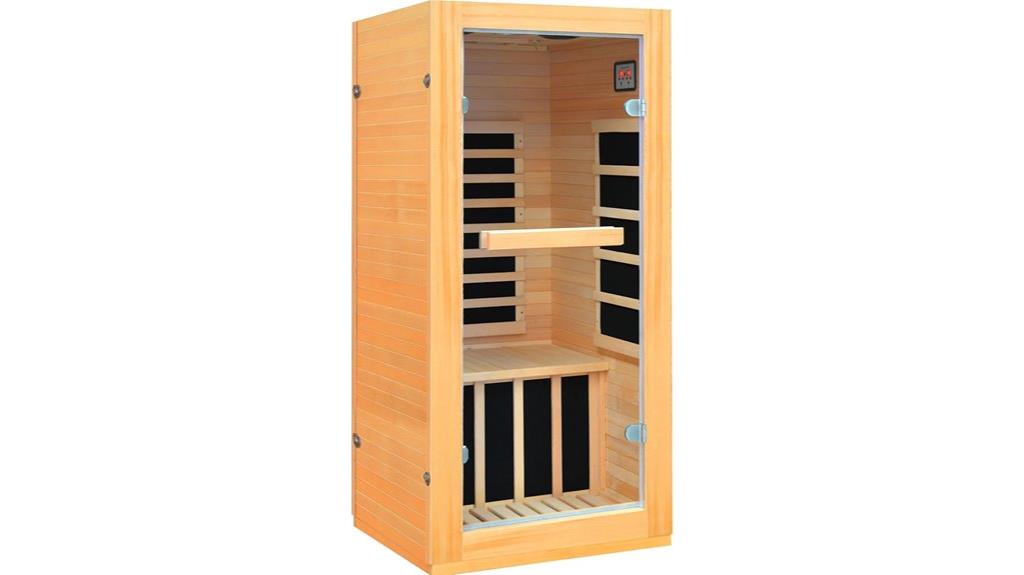 infrared sauna with red light