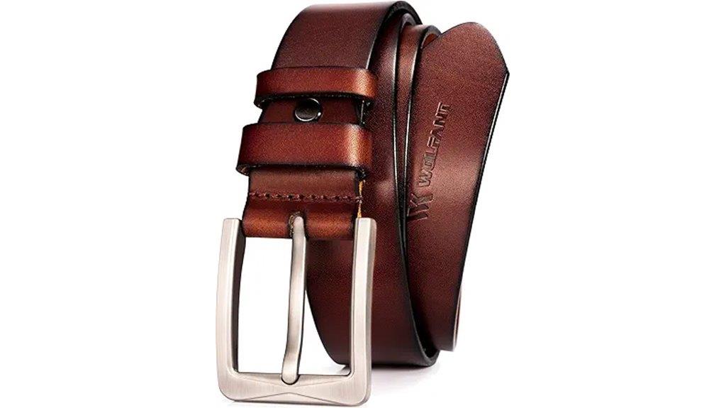 italian full grain leather belt