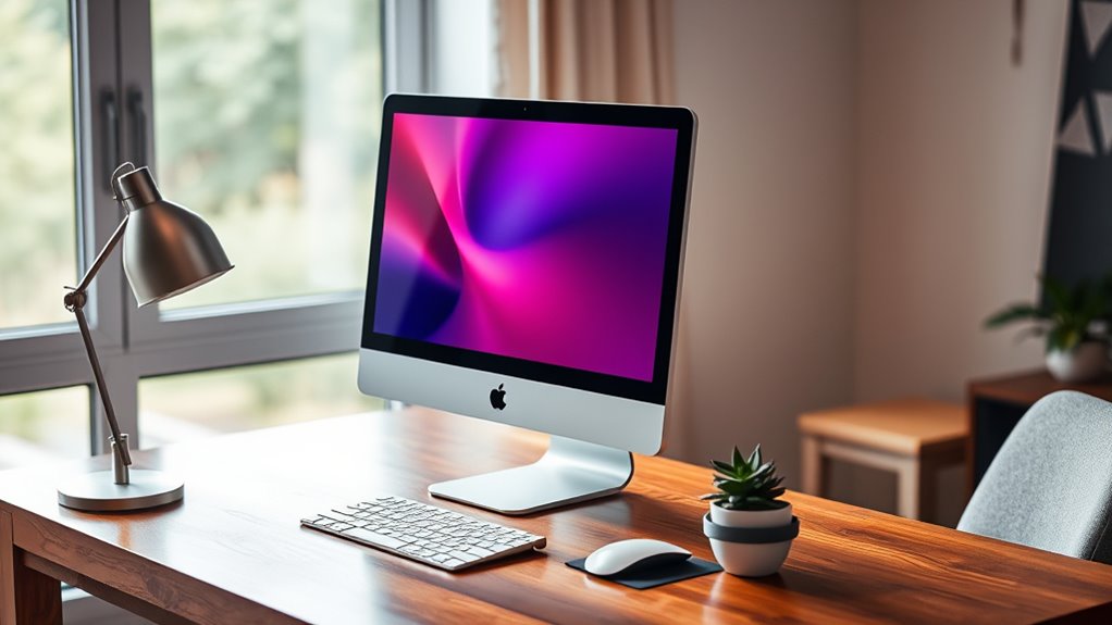 key home office imac features