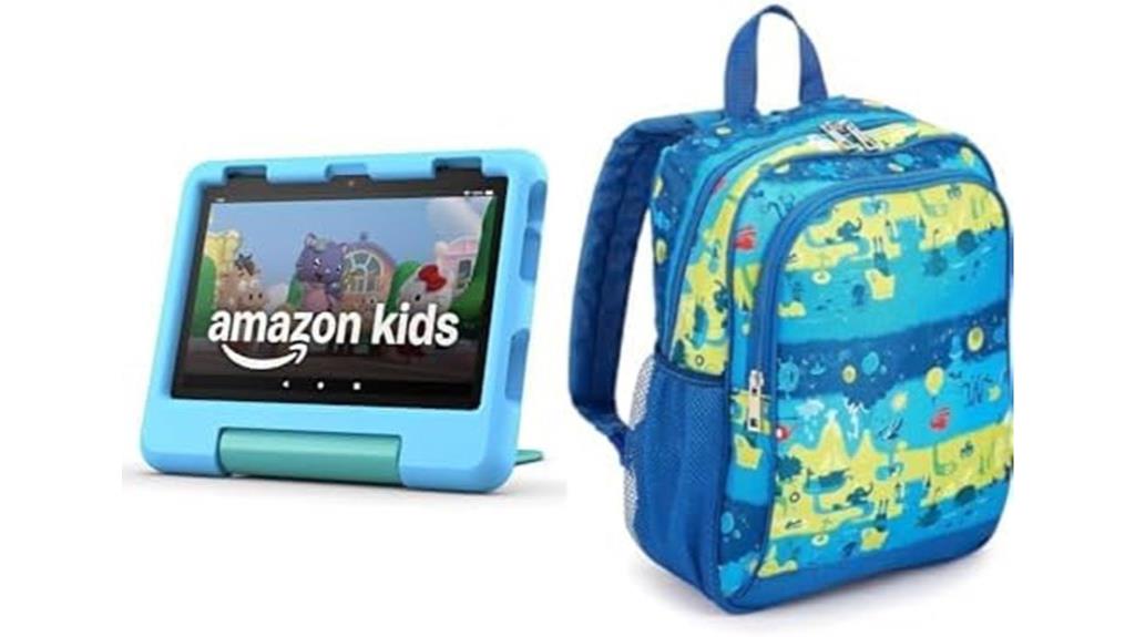 kids tablet with backpack