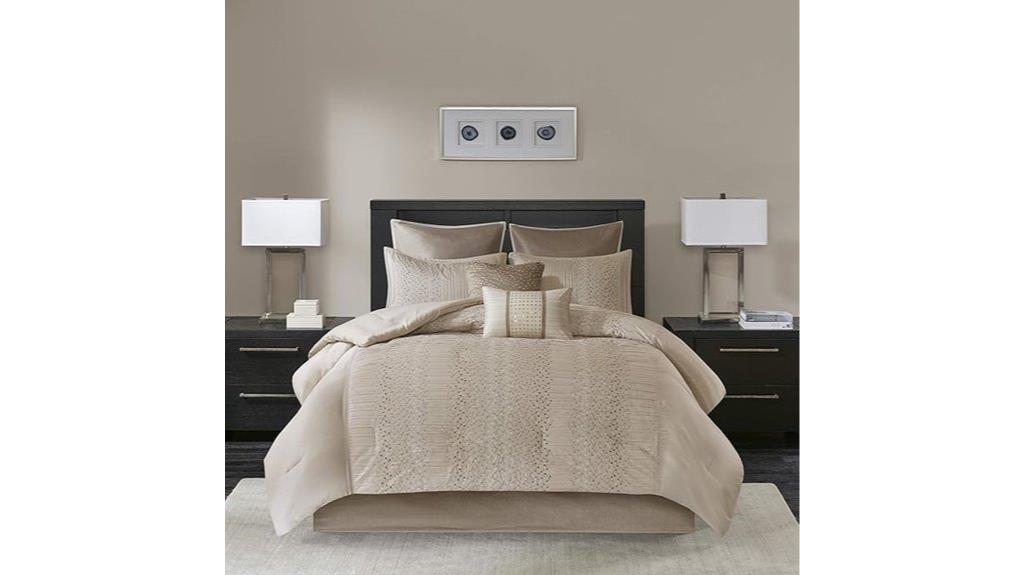 king sized camelia comforter set