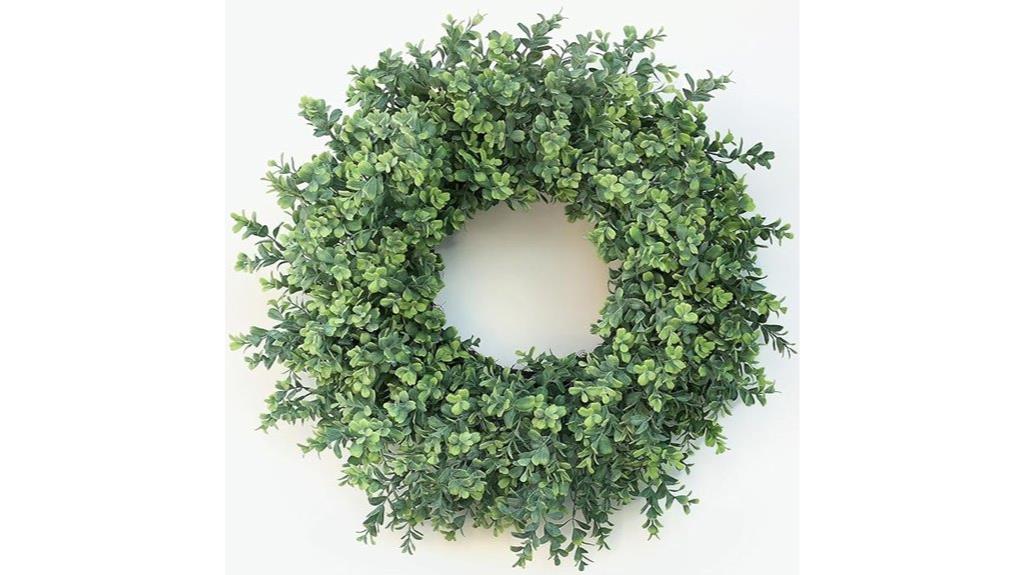 large boxwood wreath