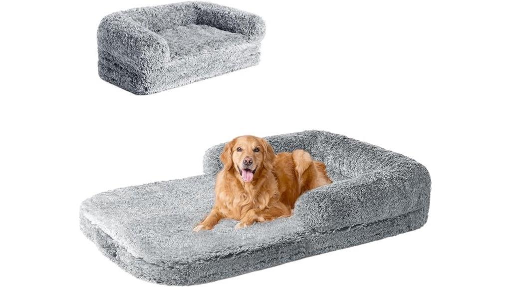 large foldable doggy bed