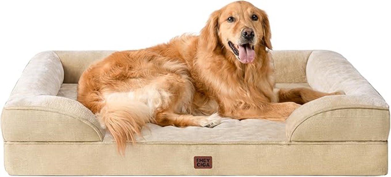 large orthopedic dog bed