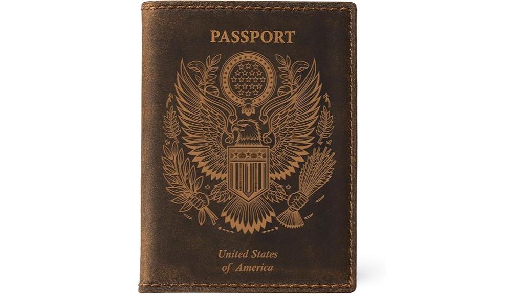 leather passport holder cover
