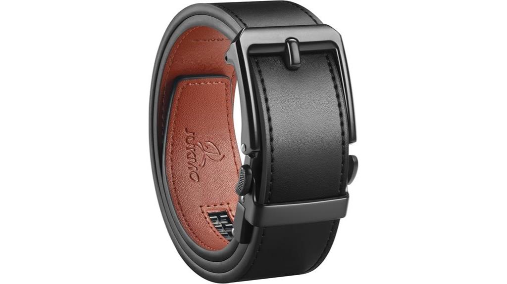 leather ratchet men s belt