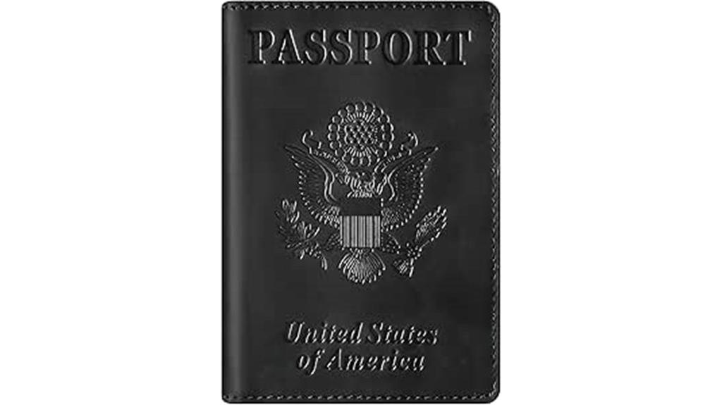 leather rfid passport wallet