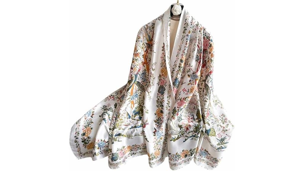 luxurious silk shawl