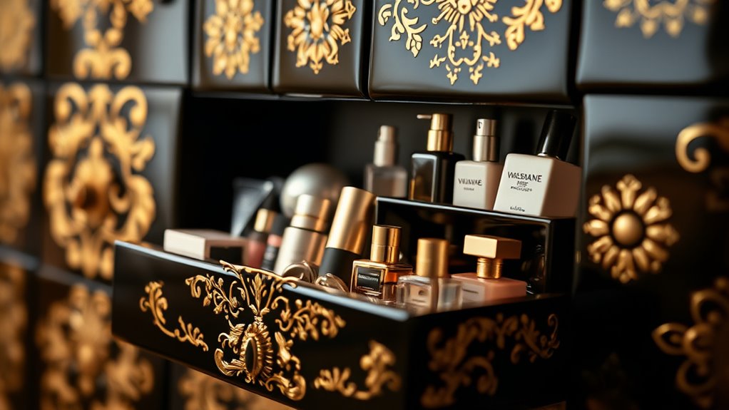 luxury beauty product selection