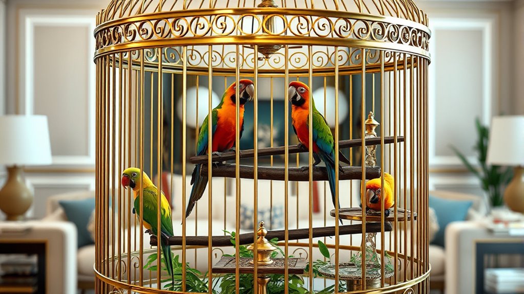 luxury bird cages selection