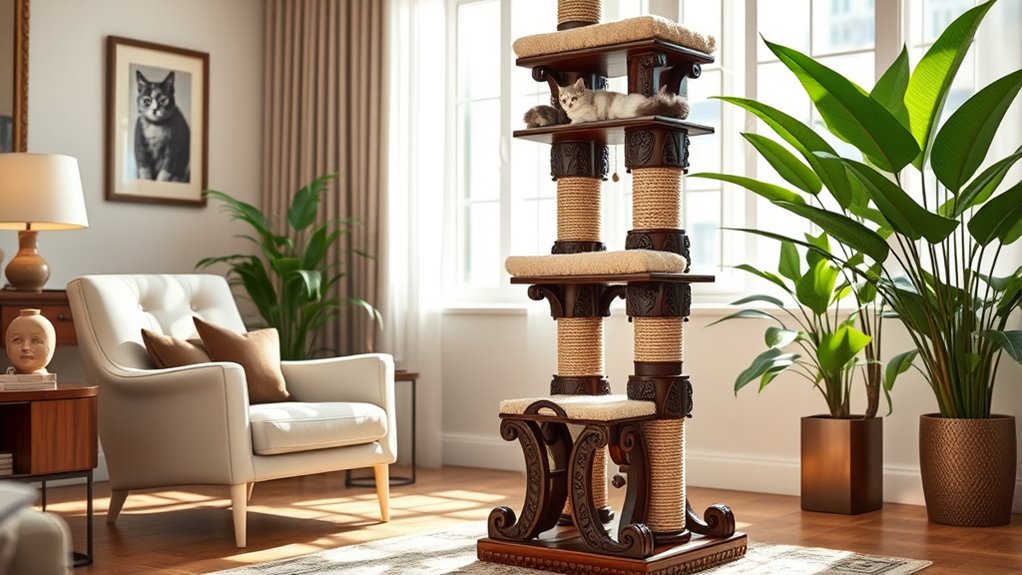 luxury cat scratching posts