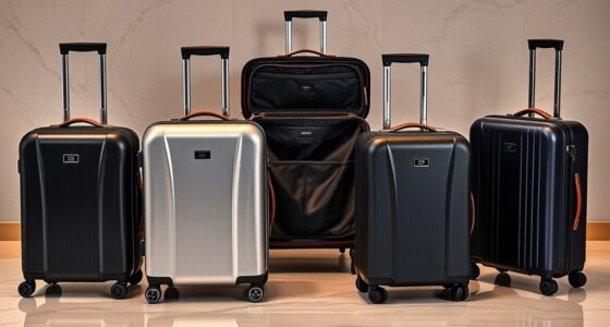luxury durable travel luggage