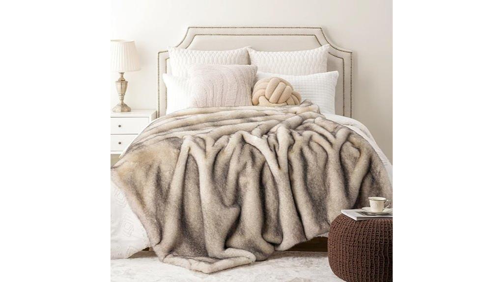 luxury faux fur blanket