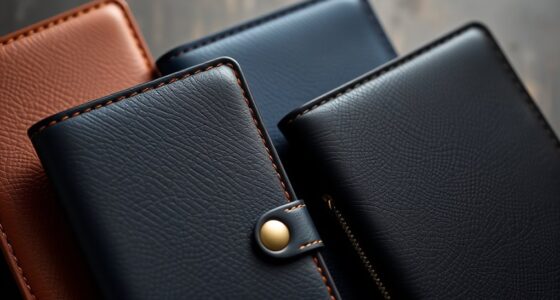 luxury leather passport organizers