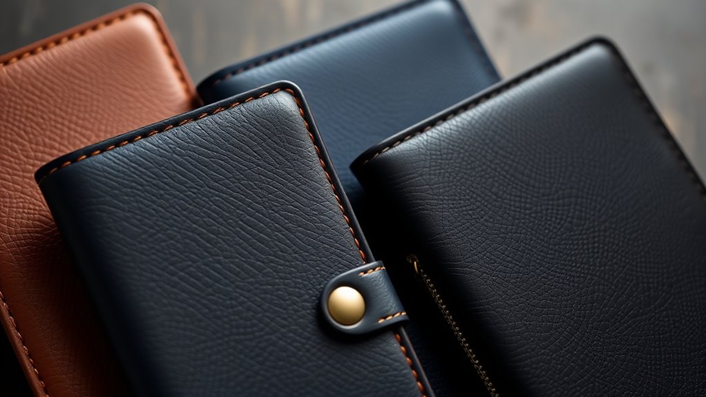 luxury leather passport organizers