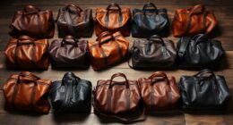 luxury leather travel bags
