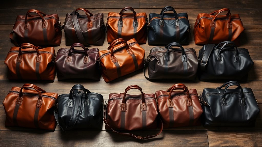 luxury leather travel bags