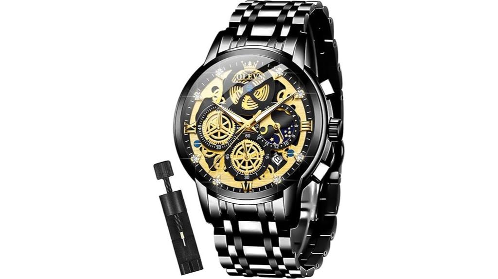luxury men s diamond chronograph